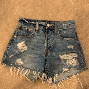 Aeropostale 90s high rise denim cut-off shorts